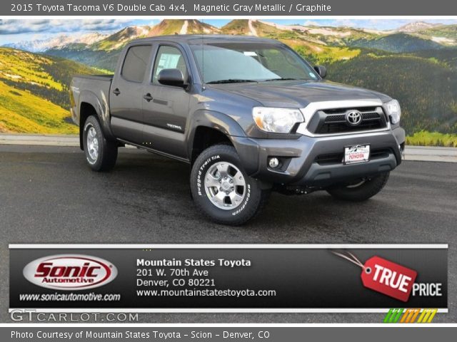 2015 Toyota Tacoma V6 Double Cab 4x4 in Magnetic Gray Metallic