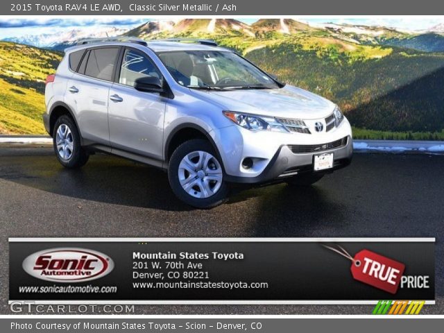 2015 Toyota RAV4 LE AWD in Classic Silver Metallic