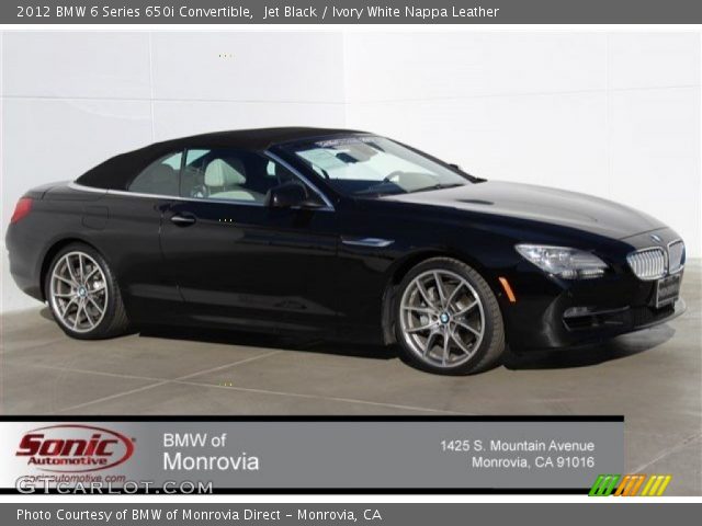 2012 BMW 6 Series 650i Convertible in Jet Black