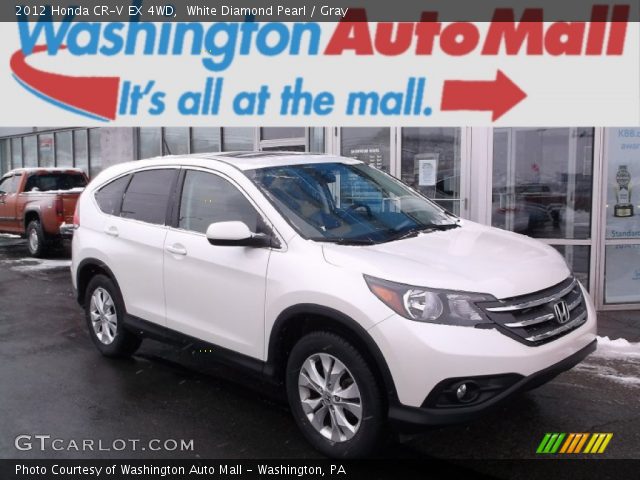 2012 Honda CR-V EX 4WD in White Diamond Pearl