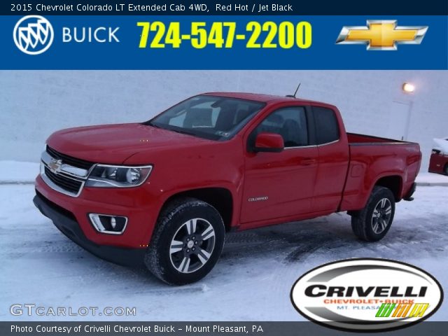 2015 Chevrolet Colorado LT Extended Cab 4WD in Red Hot