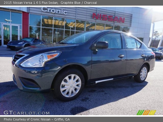 2015 Nissan Versa 1.6 S Plus Sedan in Graphite Blue