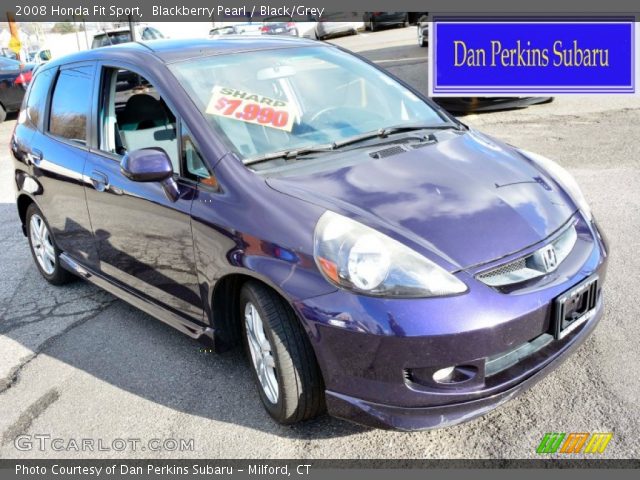 2008 Honda Fit Sport in Blackberry Pearl