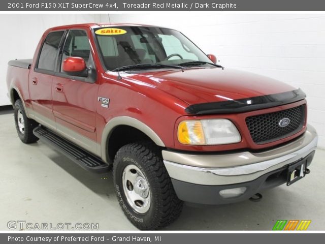 2001 Ford F150 XLT SuperCrew 4x4 in Toreador Red Metallic