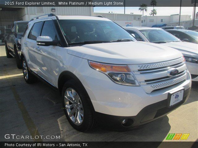 2015 Ford Explorer Limited in White Platinum