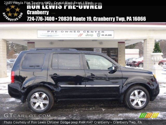 2013 Honda Pilot Touring 4WD in Crystal Black Pearl