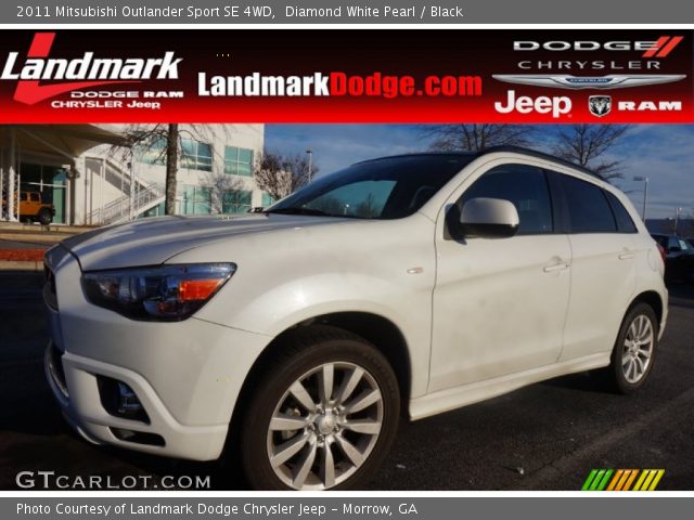 2011 Mitsubishi Outlander Sport SE 4WD in Diamond White Pearl