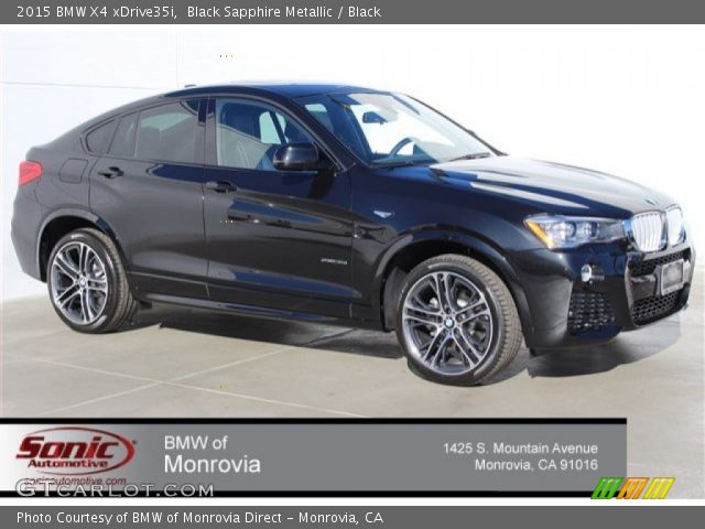 2015 BMW X4 xDrive35i in Black Sapphire Metallic