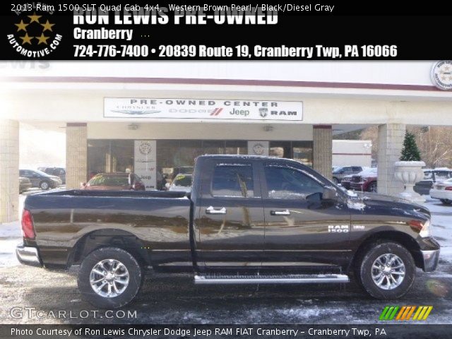 2013 Ram 1500 SLT Quad Cab 4x4 in Western Brown Pearl