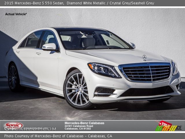 2015 Mercedes-Benz S 550 Sedan in Diamond White Metallic