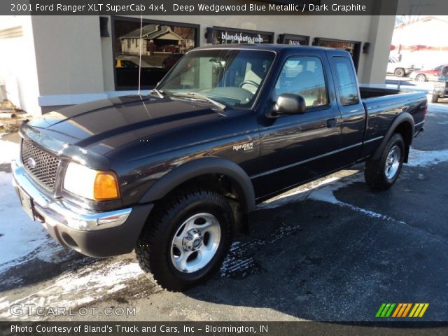 2001 Ford Ranger XLT SuperCab 4x4 in Deep Wedgewood Blue Metallic