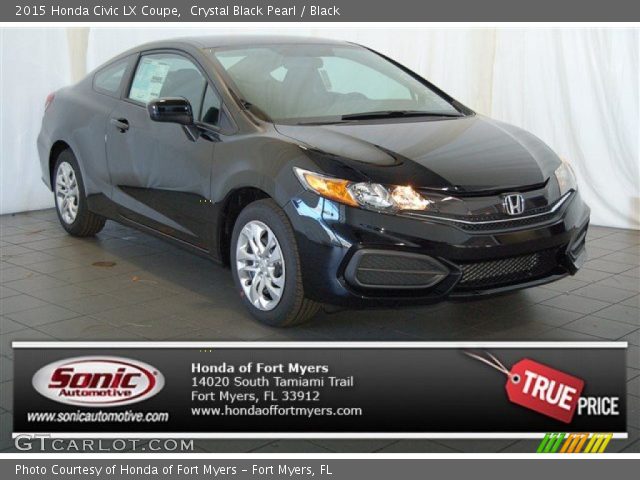 2015 Honda Civic LX Coupe in Crystal Black Pearl