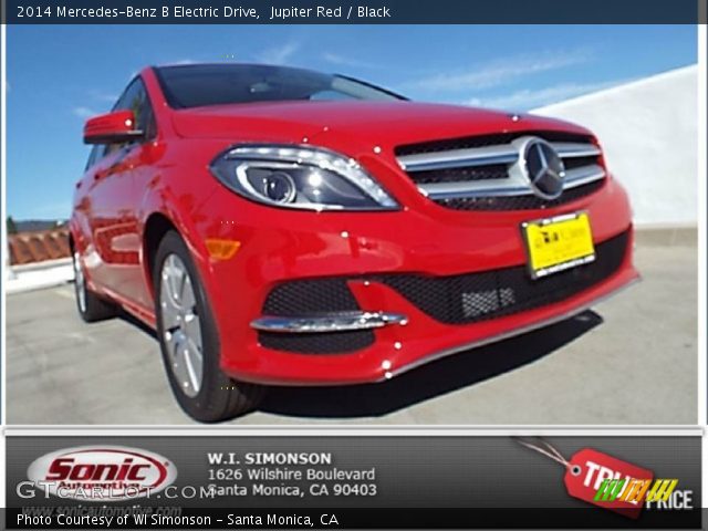 2014 Mercedes-Benz B Electric Drive in Jupiter Red