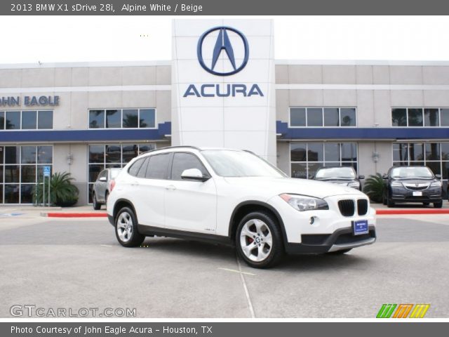 2013 BMW X1 sDrive 28i in Alpine White
