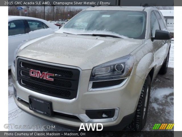 2015 GMC Acadia SLE AWD in Champagne Silver Metallic
