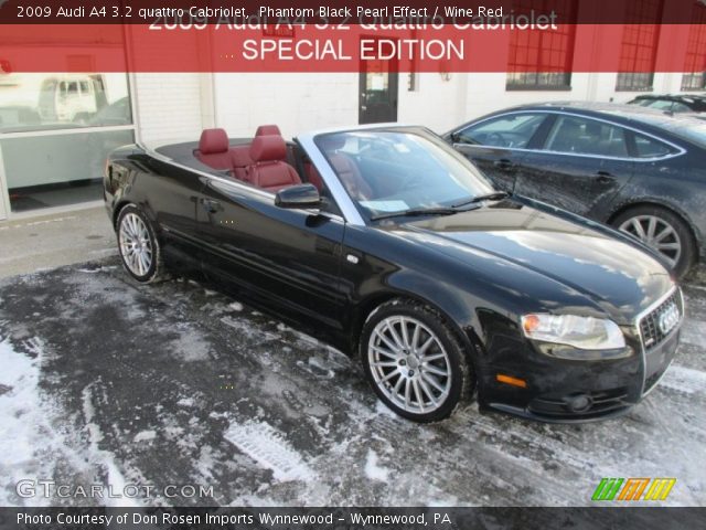 2009 Audi A4 3.2 quattro Cabriolet in Phantom Black Pearl Effect