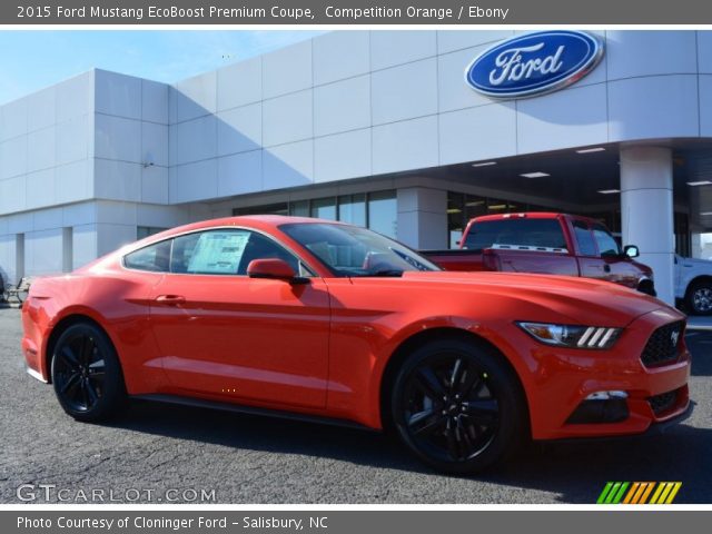 2015 Ford Mustang EcoBoost Premium Coupe in Competition Orange