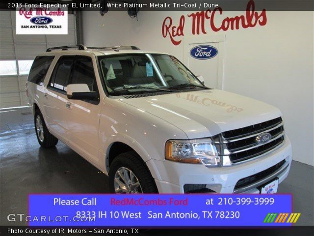 2015 Ford Expedition EL Limited in White Platinum Metallic Tri-Coat