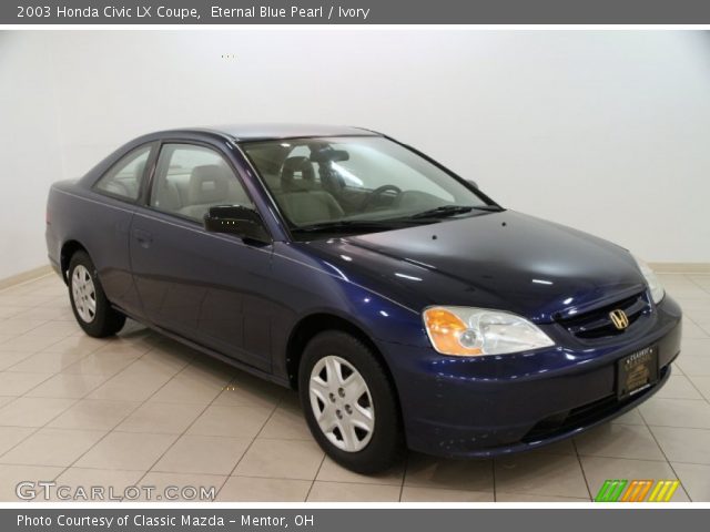 2003 Honda Civic LX Coupe in Eternal Blue Pearl