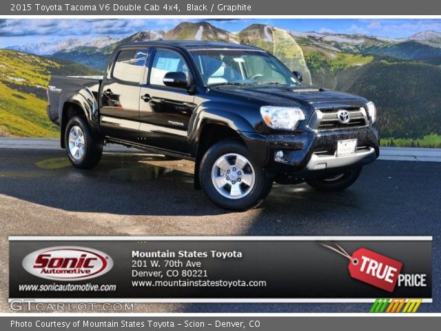 2015 Toyota Tacoma V6 Double Cab 4x4 in Black