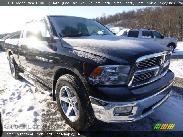 2011 Dodge Ram 1500 Big Horn Quad Cab 4x4 in Brilliant Black Crystal Pearl