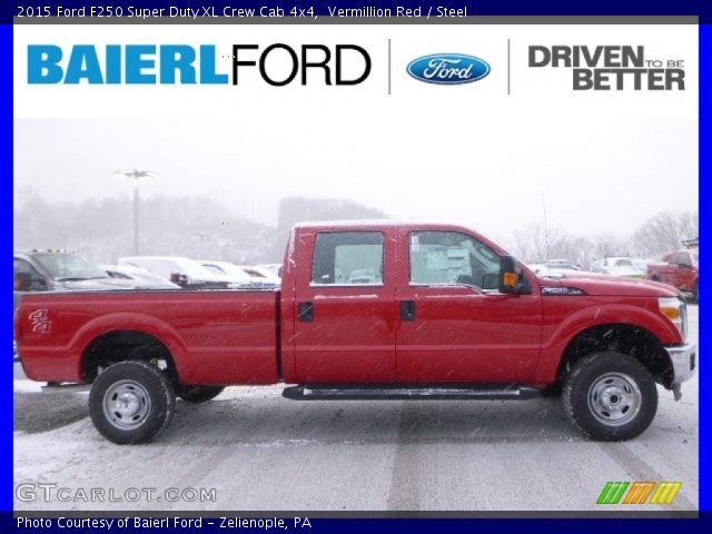 2015 Ford F250 Super Duty XL Crew Cab 4x4 in Vermillion Red