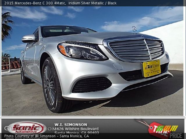 2015 Mercedes-Benz C 300 4Matic in Iridium Silver Metallic