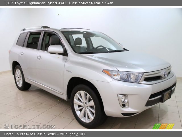 2012 Toyota Highlander Hybrid 4WD in Classic Silver Metallic