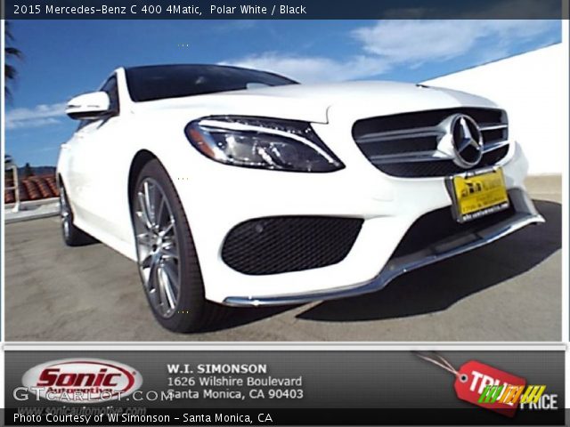 2015 Mercedes-Benz C 400 4Matic in Polar White