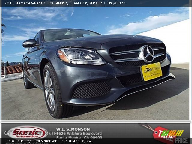 2015 Mercedes-Benz C 300 4Matic in Steel Grey Metallic