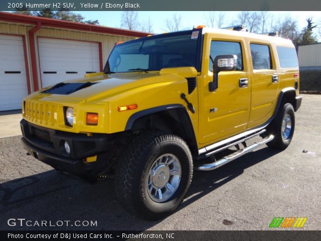 2005 Hummer H2 SUV in Yellow