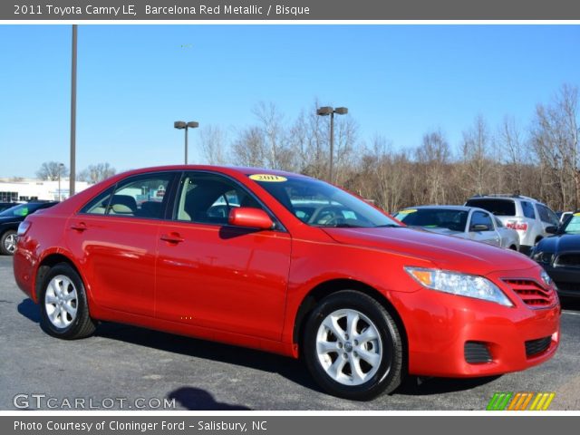 2011 Toyota Camry LE in Barcelona Red Metallic