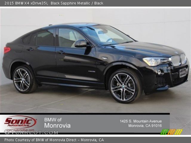 2015 BMW X4 xDrive35i in Black Sapphire Metallic