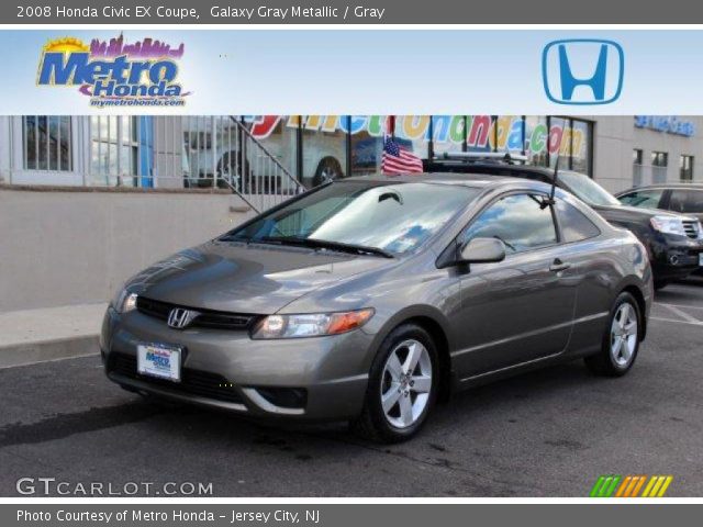2008 Honda Civic EX Coupe in Galaxy Gray Metallic