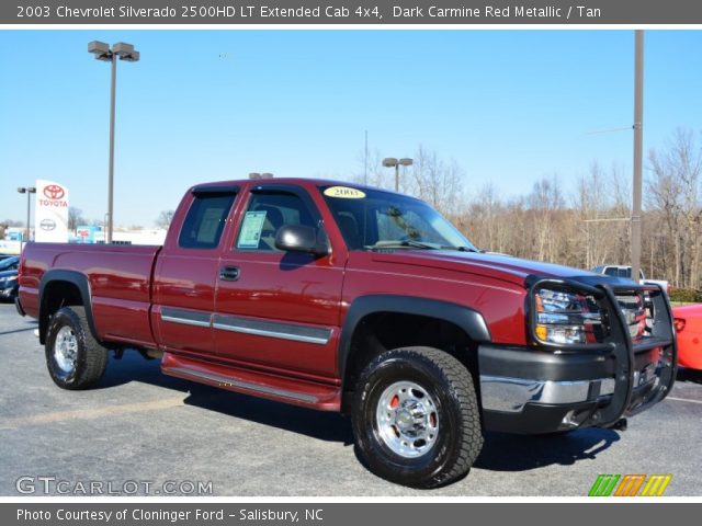 2003 Chevrolet Silverado 2500HD LT Extended Cab 4x4 in Dark Carmine Red Metallic