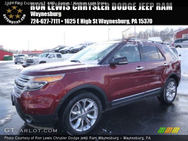 2014 Ford Explorer XLT 4WD in Sunset