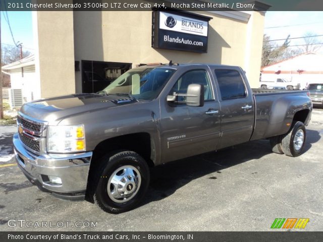 2011 Chevrolet Silverado 3500HD LTZ Crew Cab 4x4 in Mocha Steel Metallic