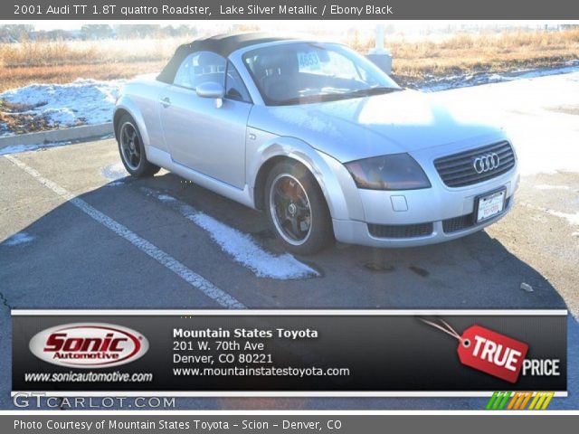 2001 Audi TT 1.8T quattro Roadster in Lake Silver Metallic