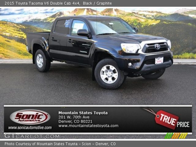 2015 Toyota Tacoma V6 Double Cab 4x4 in Black