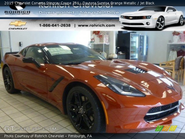2015 Chevrolet Corvette Stingray Coupe Z51 in Daytona Sunrise Orange Metallic