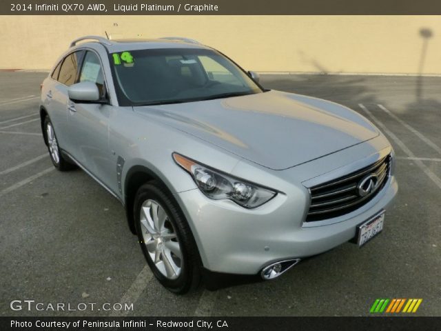 2014 Infiniti QX70 AWD in Liquid Platinum