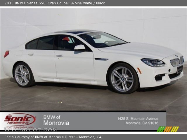 2015 BMW 6 Series 650i Gran Coupe in Alpine White