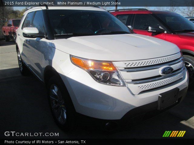 2015 Ford Explorer Limited in White Platinum
