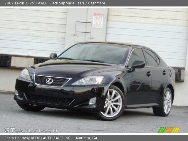 2007 Lexus IS 250 AWD in Black Sapphire Pearl