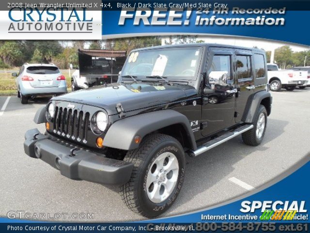 2008 Jeep Wrangler Unlimited X 4x4 in Black