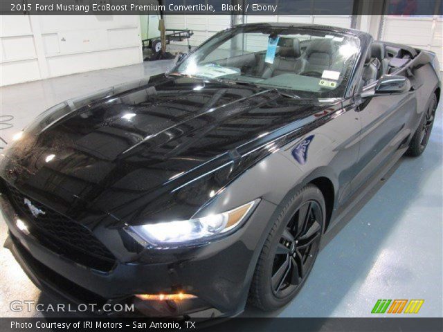 2015 Ford Mustang EcoBoost Premium Convertible in Black