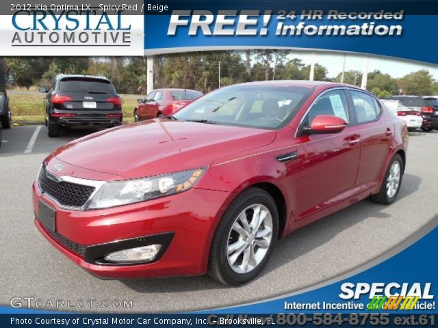 2012 Kia Optima LX in Spicy Red