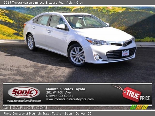 2015 Toyota Avalon Limited in Blizzard Pearl