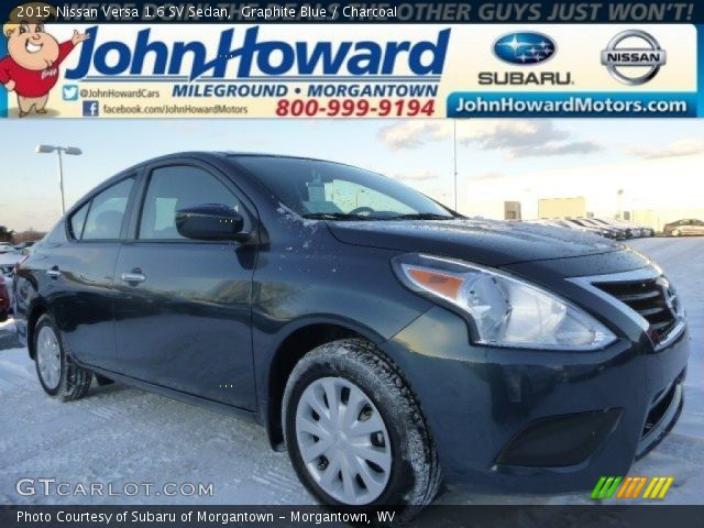 2015 Nissan Versa 1.6 SV Sedan in Graphite Blue