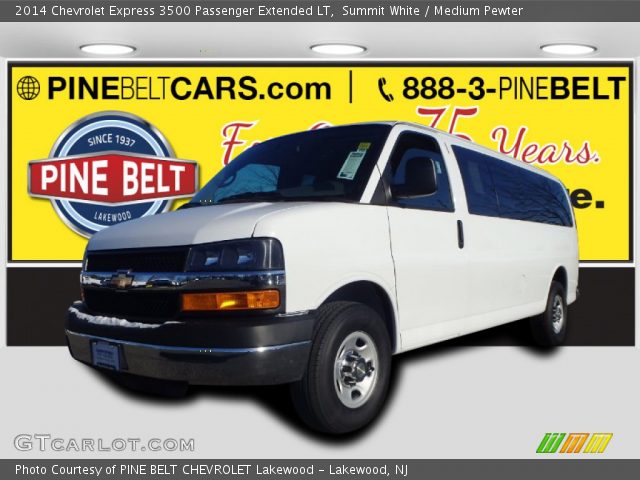 2014 Chevrolet Express 3500 Passenger Extended LT in Summit White